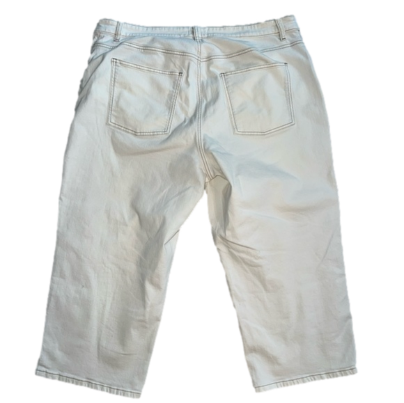 EUC Eileen Fisher Women's White Ankle Cropped Jeans - Picture 7 of 10